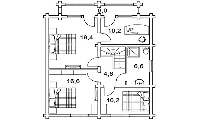 Планировка мансарды
