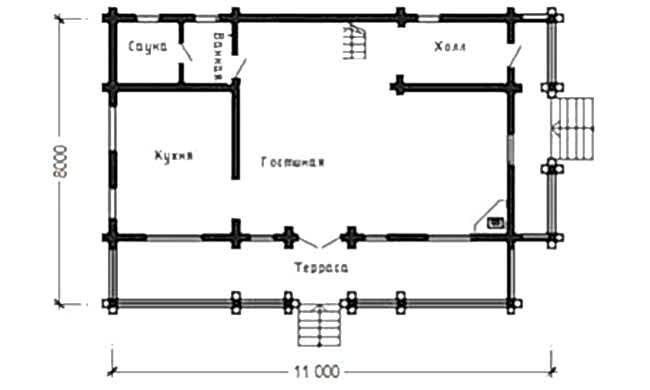 Планировка первого этажа