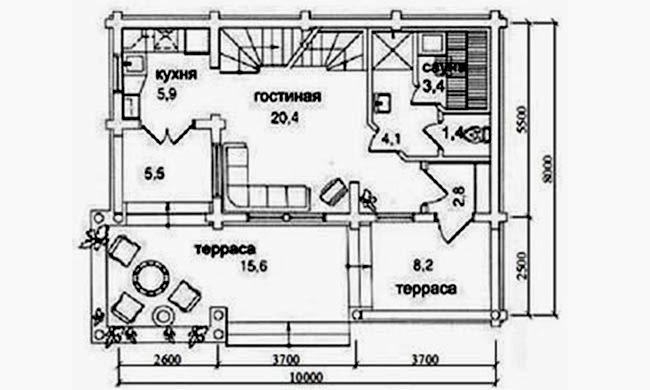 Планировка первого этажа