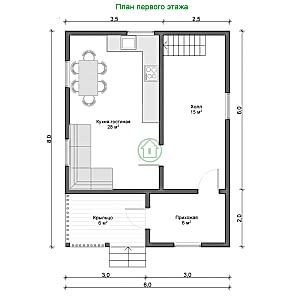 Планировка мансарды