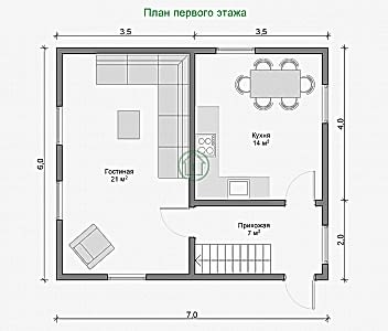 Планировка первого этажа