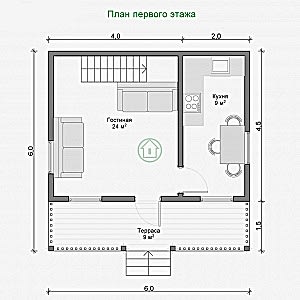 Планировка первого этажа
