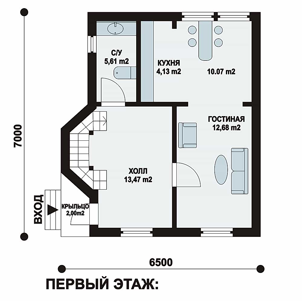 Планировка первого этажа