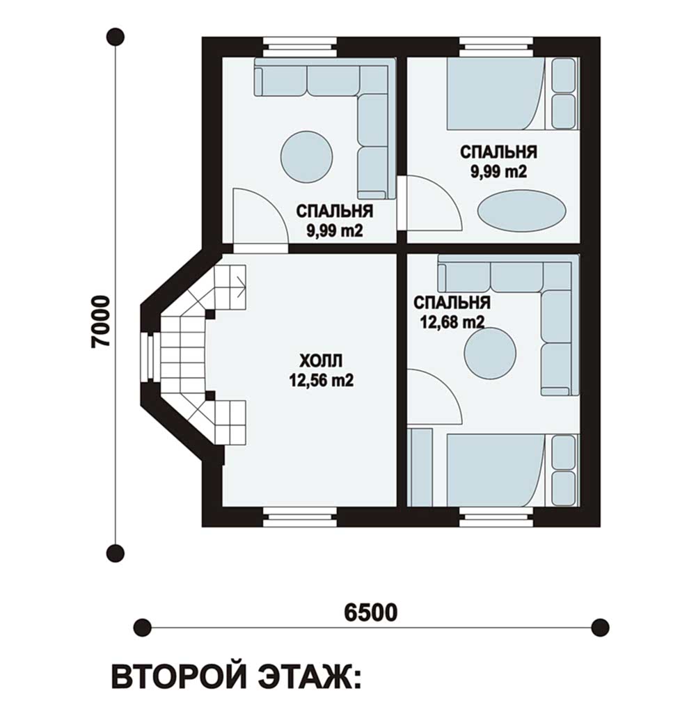 Планировка мансарды