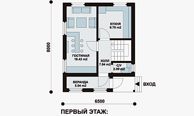 Планировка первого этажа