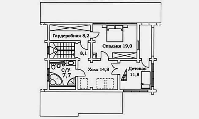 Планировка второго этажа