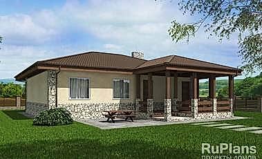 Проект дома из газобетона Адмирал 146 Адмирал 146