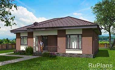 Проект дома из газобетона Адмирал 173 Адмирал 173