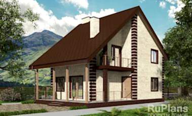 Проект дома из газобетона Адмирал 176 Адмирал 176