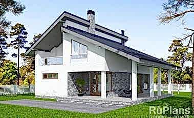 Проект дома из газобетона Адмирал 177 Адмирал 177