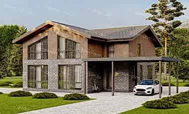 Проект дома Gleden A-3 Gleden A-3