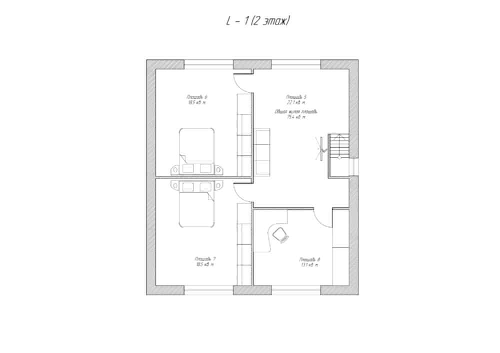 Планировка второго этажа