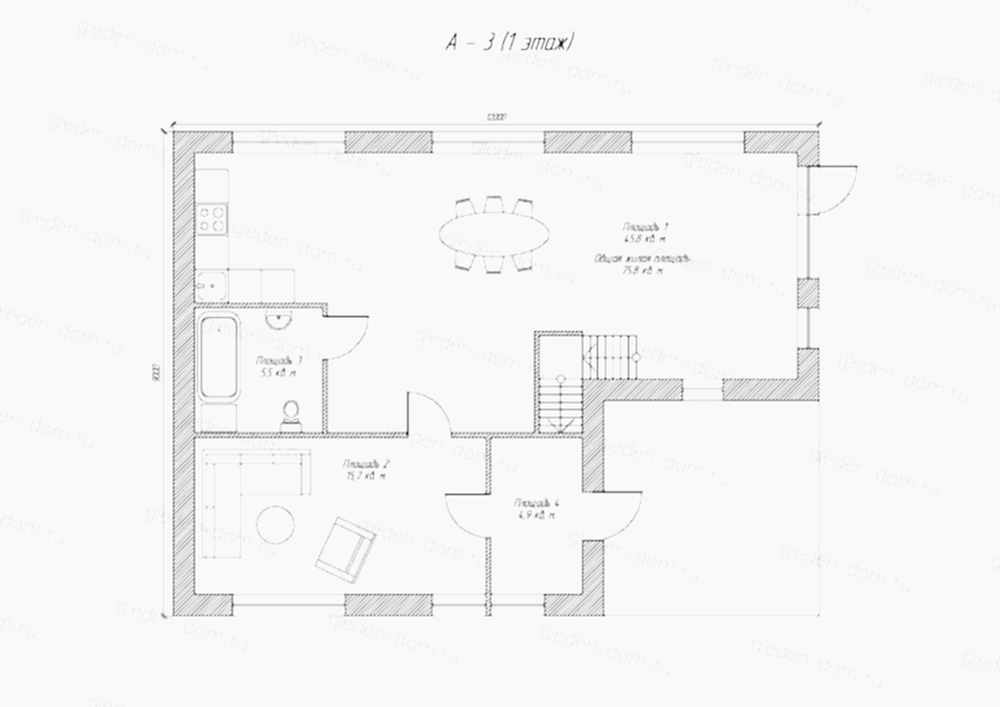 Планировка первого этажа