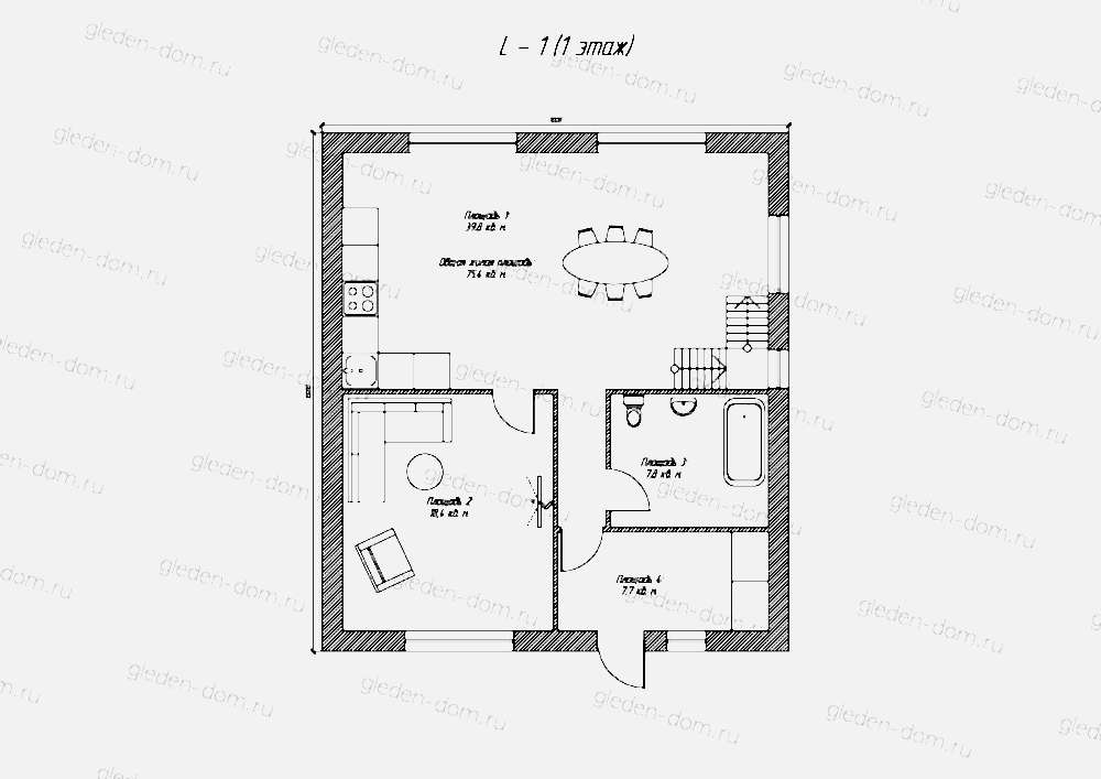 Планировка первого этажа
