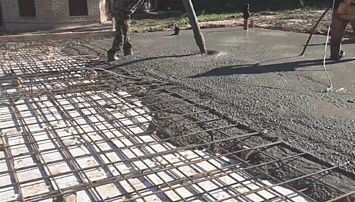 Заливка монолитной плиты с рёбрами жесткости